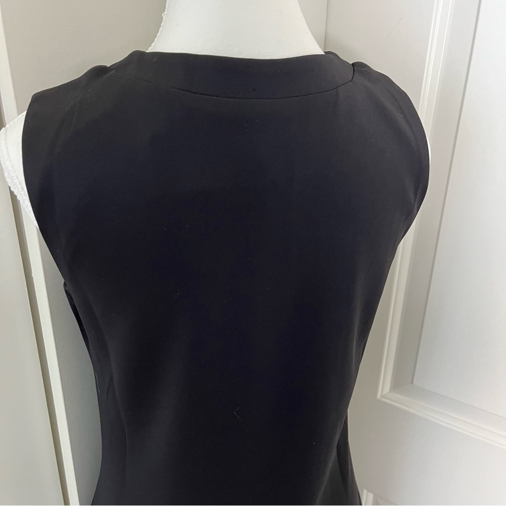 Papillon Black Dress with Laser Floral Cutouts - LBD, Mini, A-line, Size Small - Picture 10 of 16